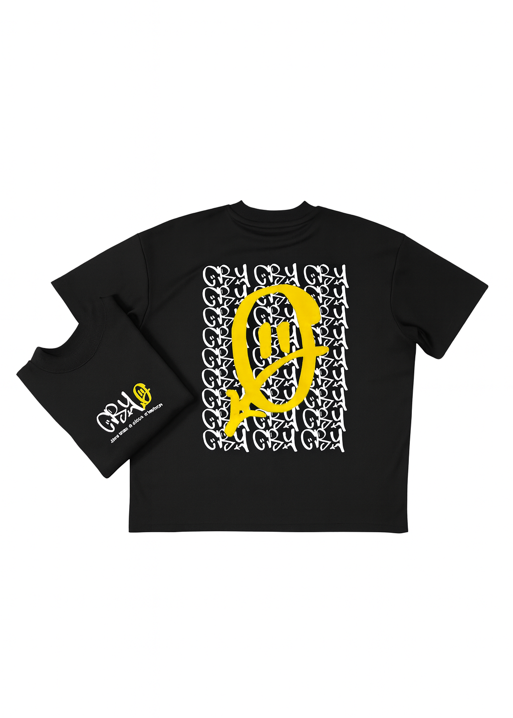 CRY Graffity Black Oversize T-Shirt