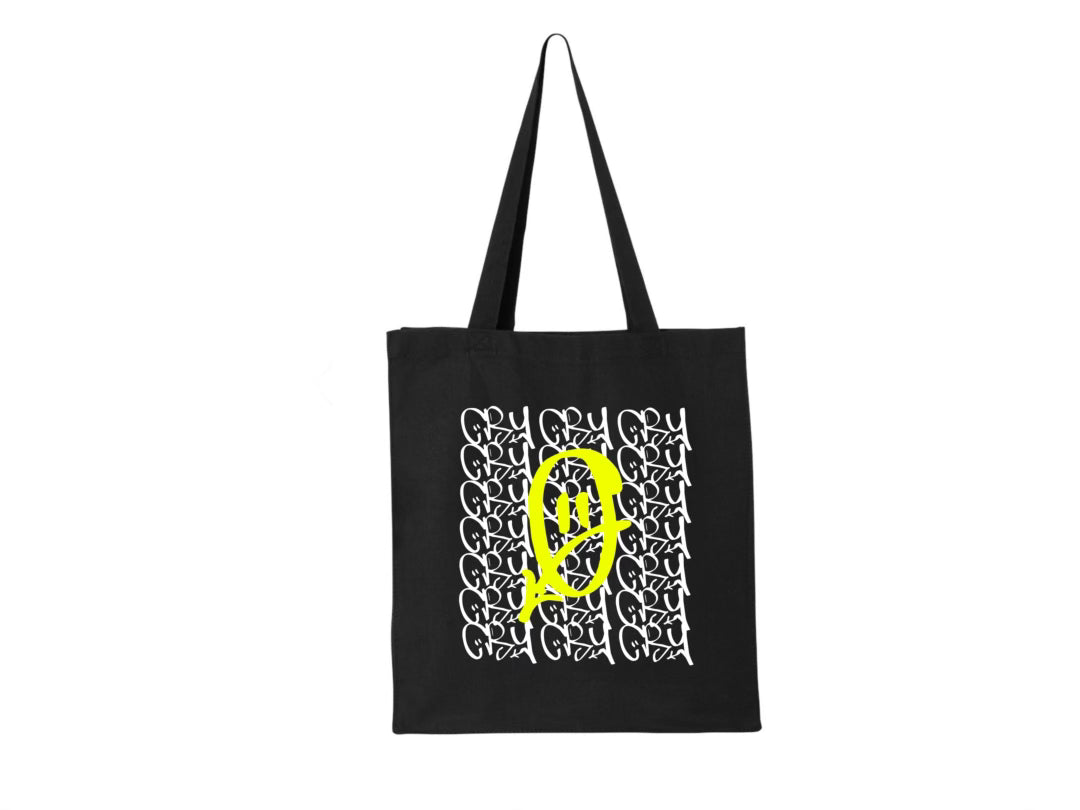 CRY GRAFFITY TOTE BAG - BLACK