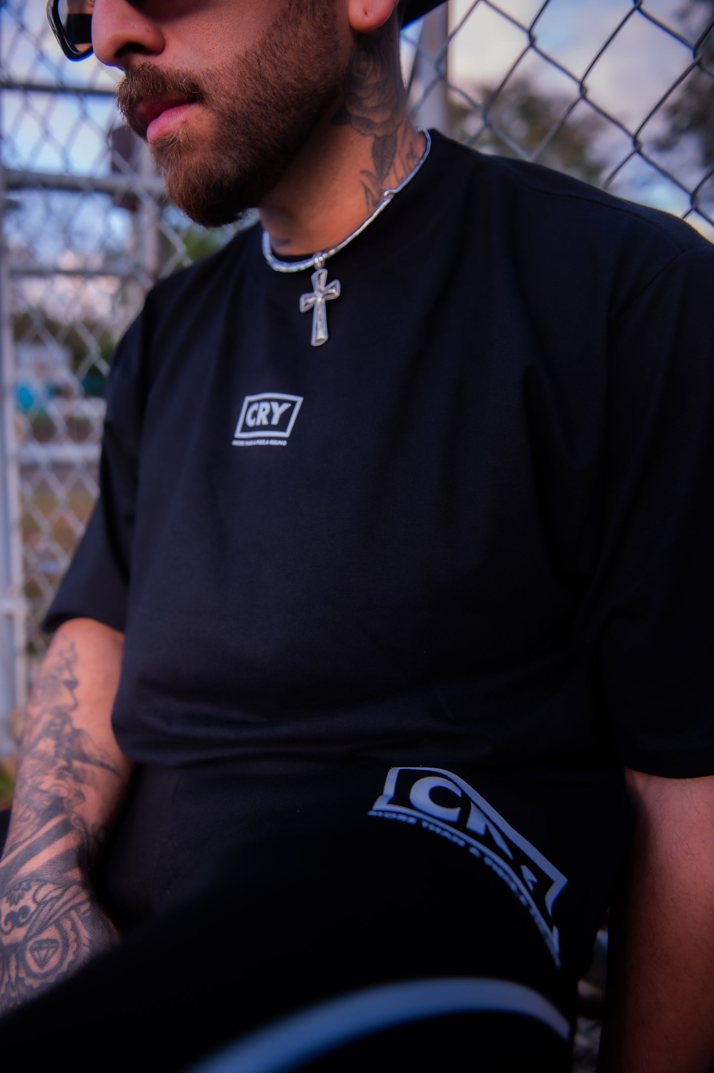 CRY EVERYDAY BLACK TEE