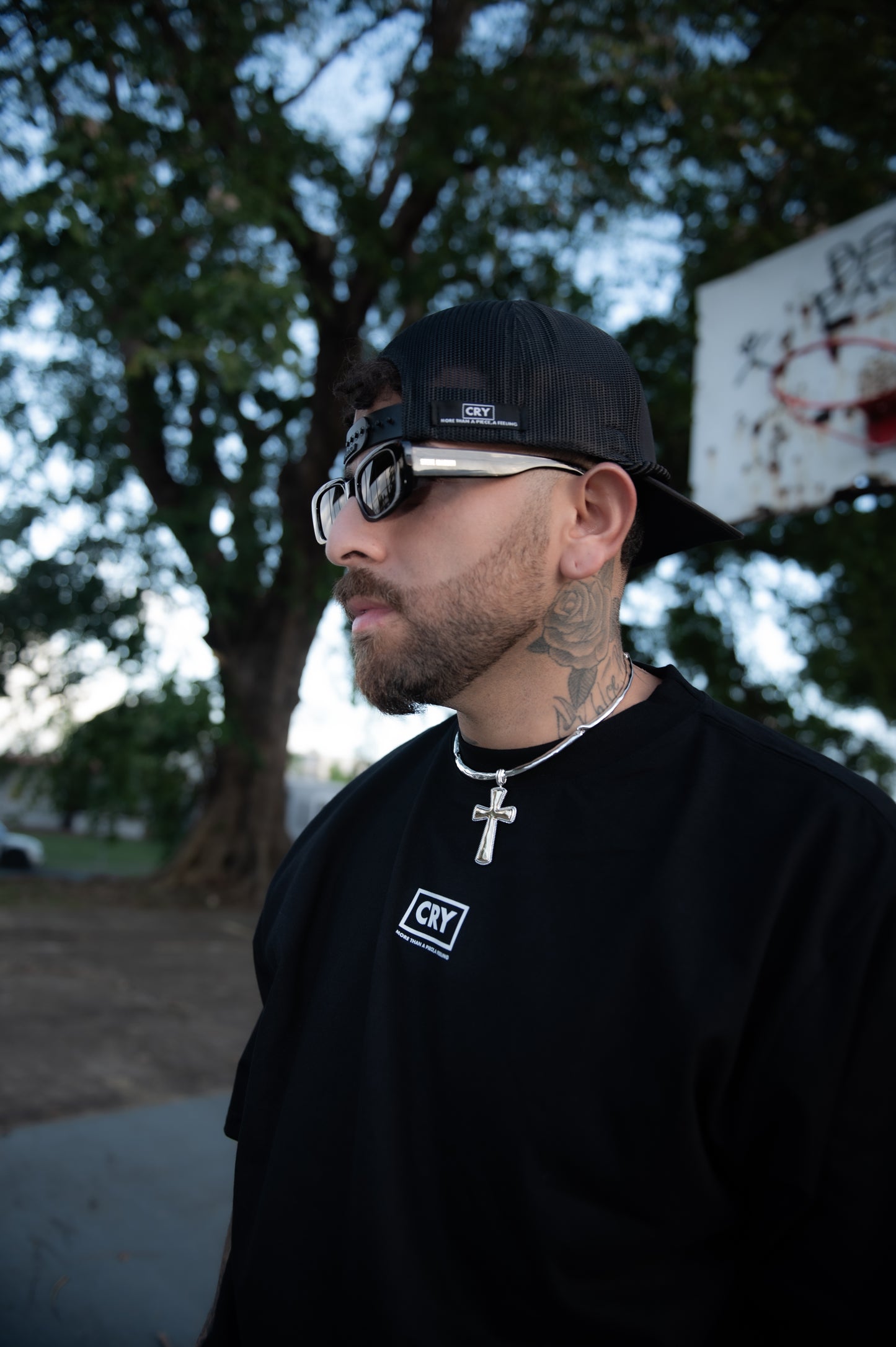 CRY EVERYDAY BLACK TEE