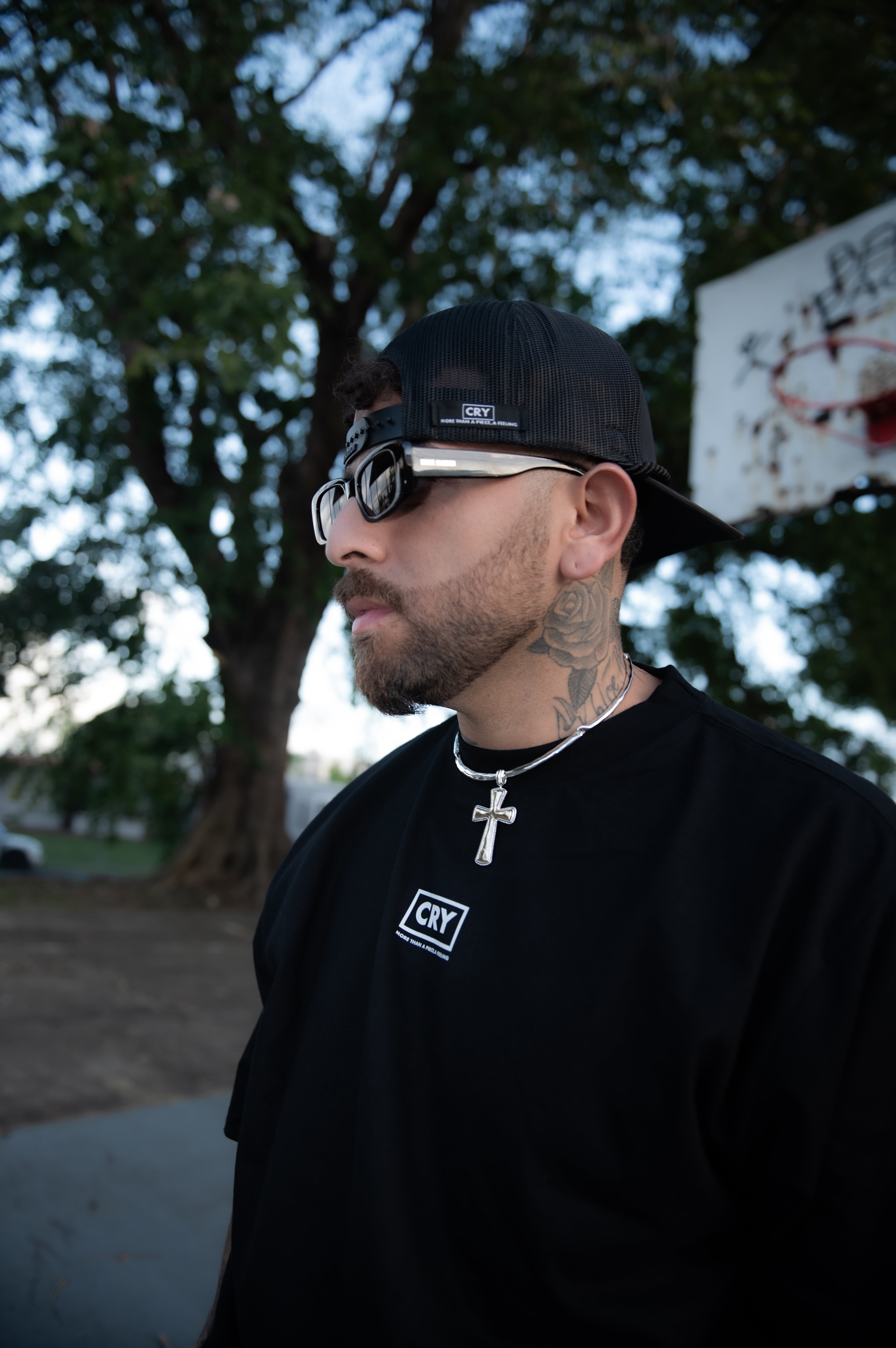CRY EVERYDAY BLACK TEE