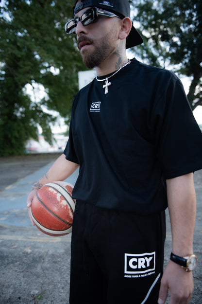 CRY EVERYDAY BLACK TEE