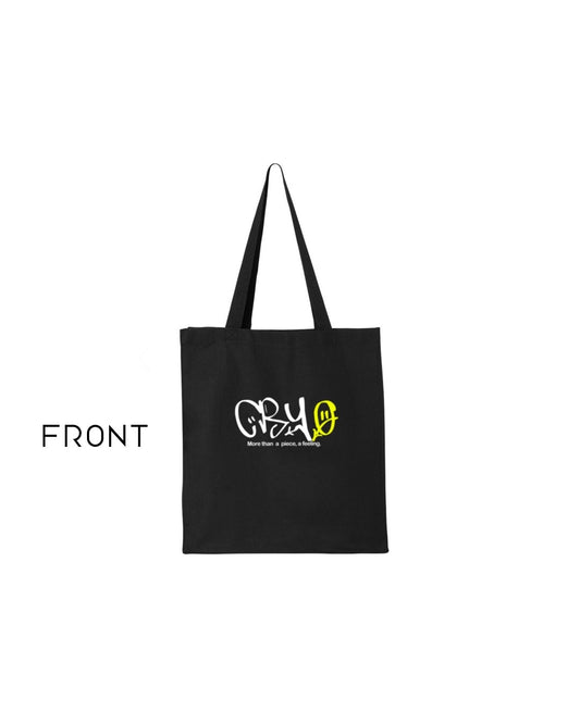 CRY GRAFFITY TOTE BAG - BLACK