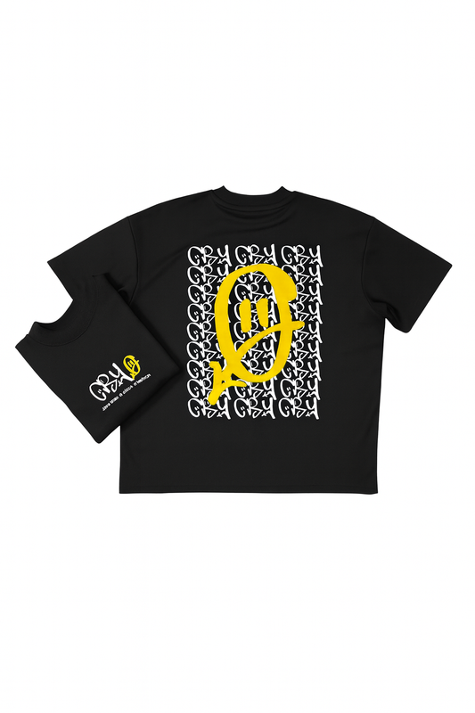 CRY Graffity Black Oversize T-Shirt